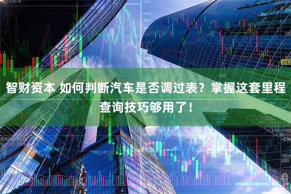 智财资本 如何判断汽车是否调过表？掌握这套里程查询技巧够用了！